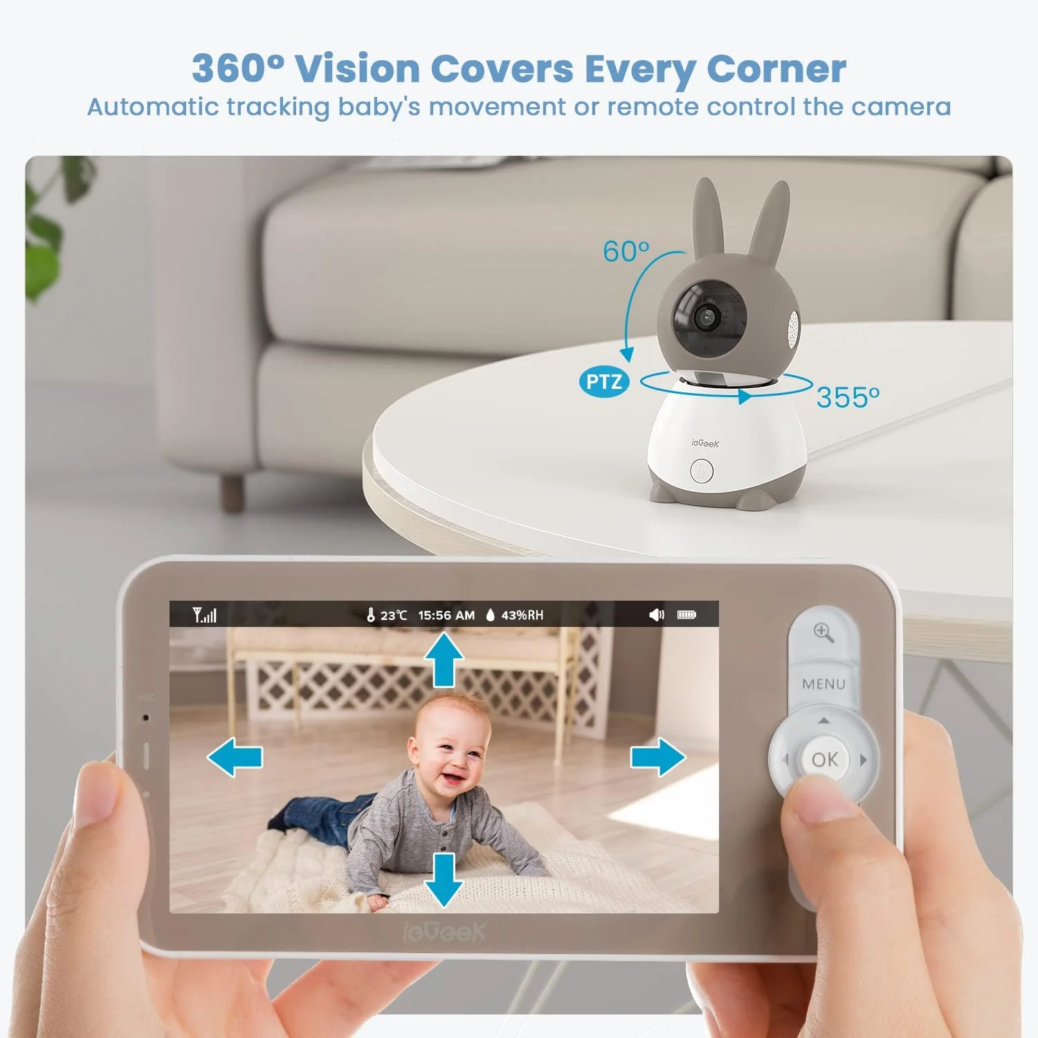ieGeek Baby Monitor Baby 1T - Image 3