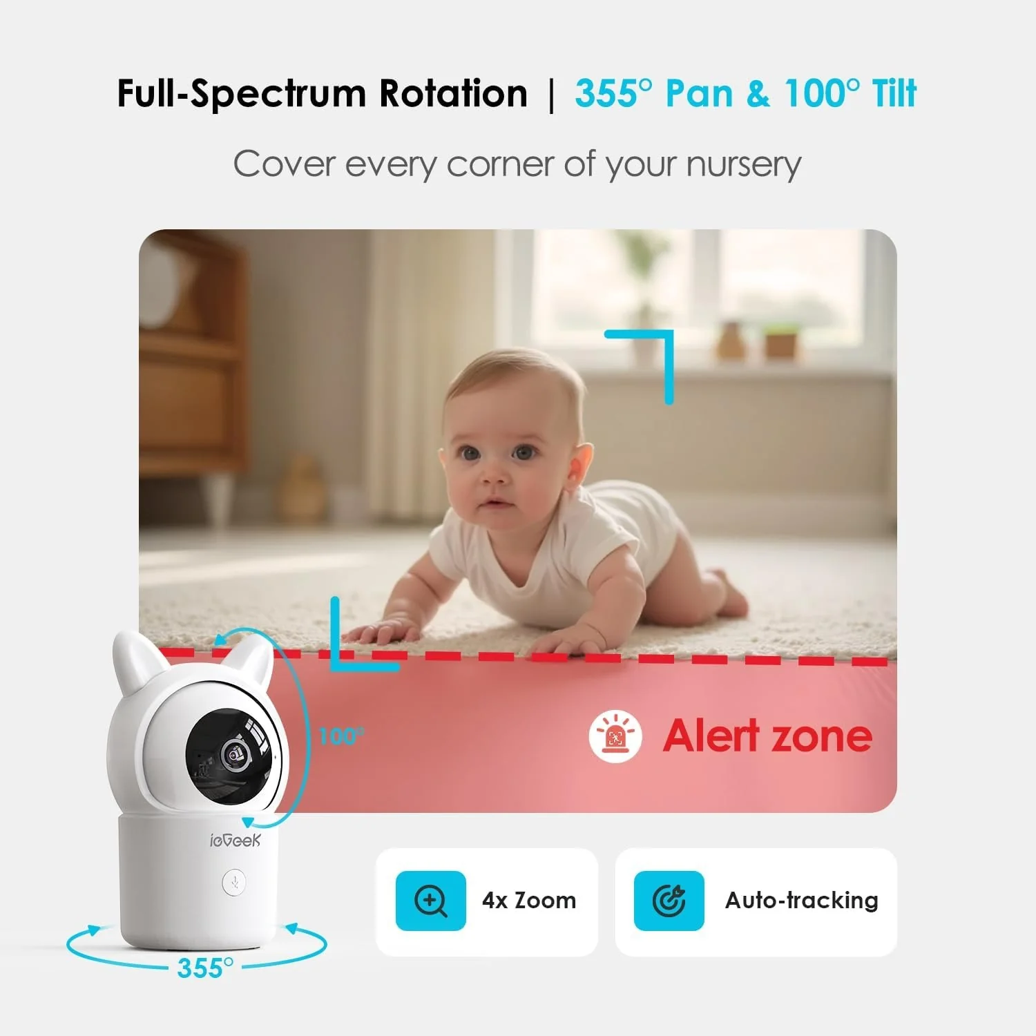 ieGeek Baby Monitor Baby 7 - Image 4