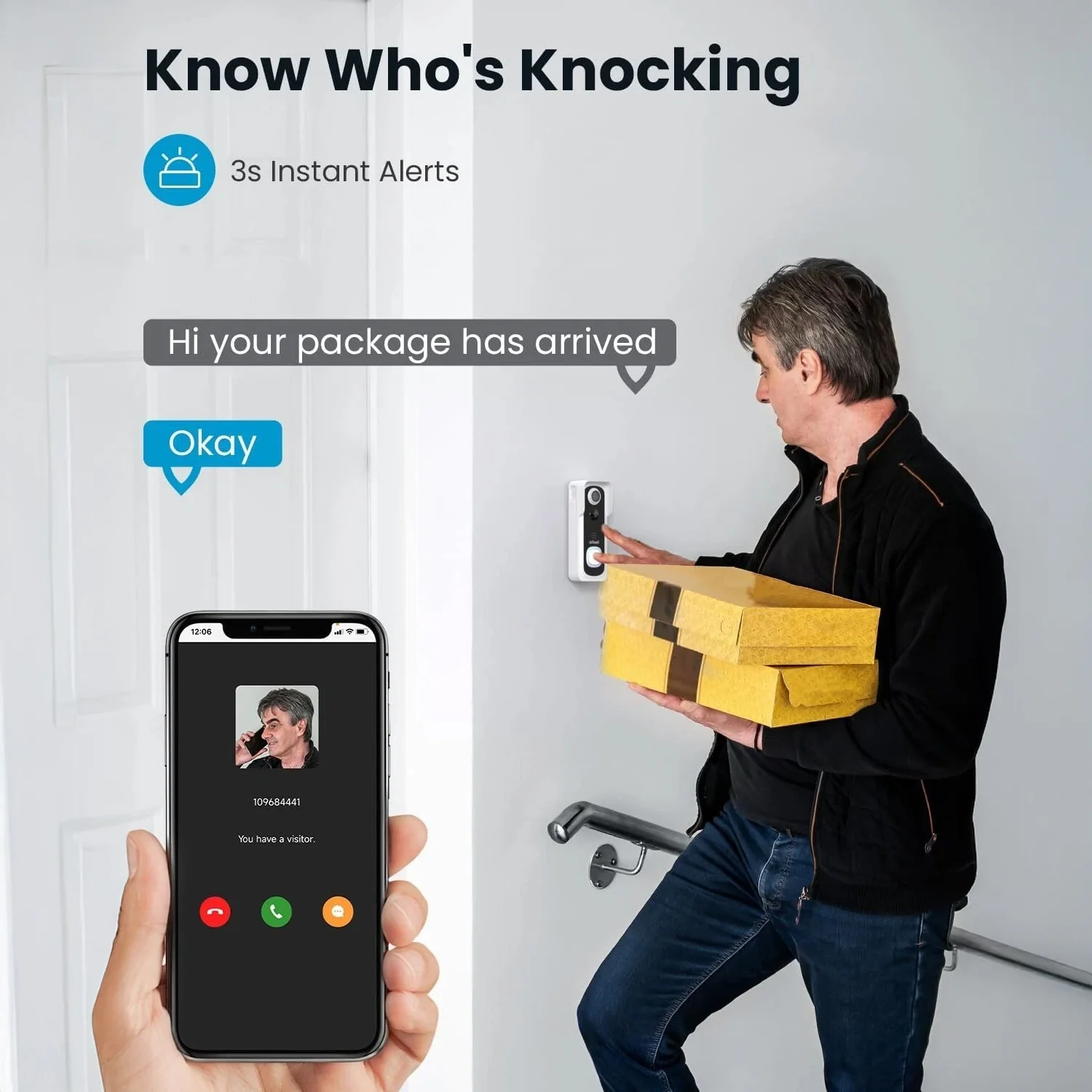 ieGeek Doorbell Camera Bell J9 - Image 4